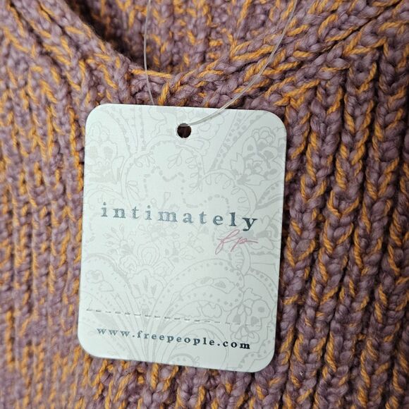 Intimately Free Free People Knit Here All Day Bralette Mauve Combo Large‎ NEW - Picture 4 of 6